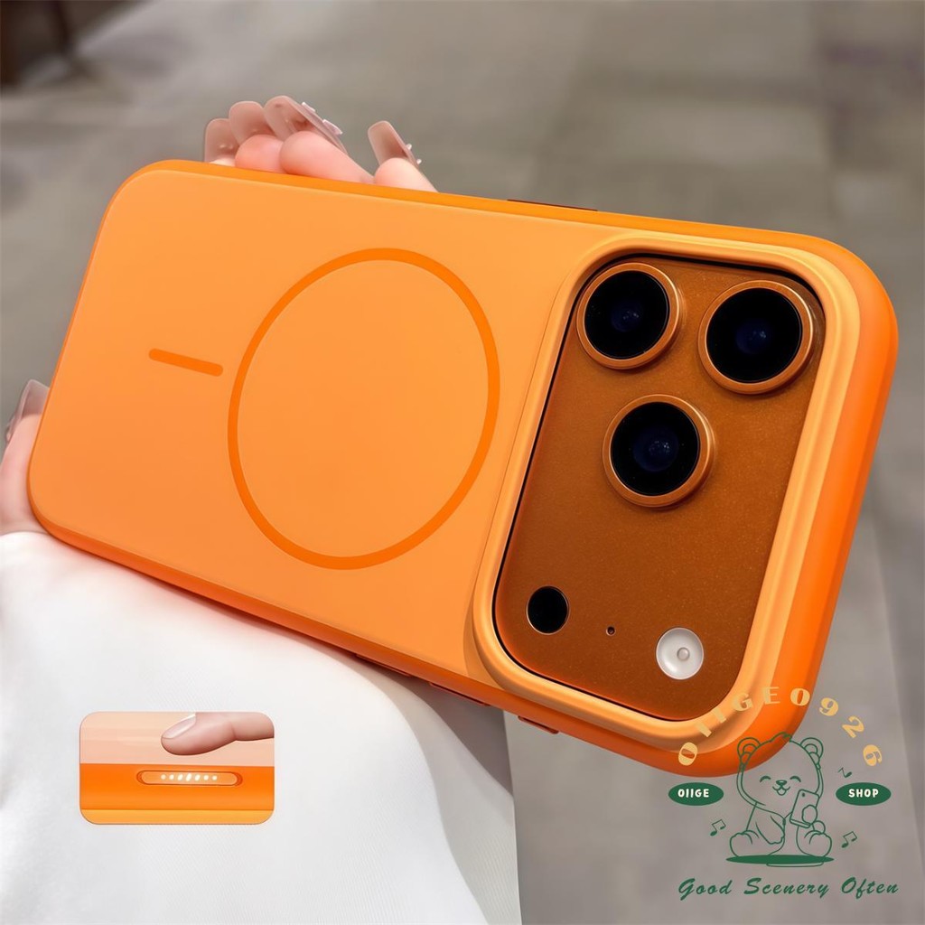 【 Ốp lưng iPhone17 】 Vỏ điện thoại từ tính hình dạng lỏng màu kẹo iphone17 Pro Max 16 15 cho vỏ iPhone vỏ mềm silicon TPU chống sốc