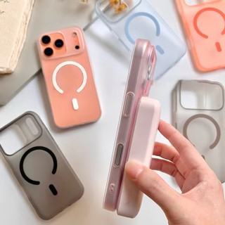 [JLK] Ốp từ tính cứng PC mờ siêu mỏng cho iPhone 17 Air 16 15 14 13 12 Pro Max Plus Vỏ mờ chống sốc