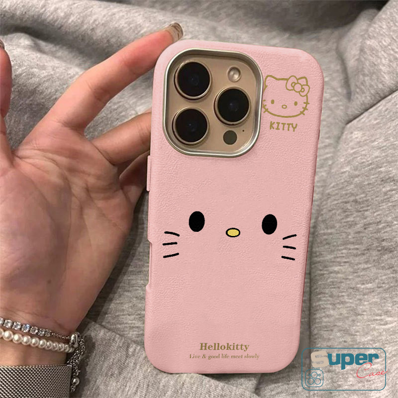 Ốp Lưng Tương Thích Cho iPhone 11 13 15 16 12 14 Pro Max 15 13 12 14 16 Pro XR X XS Max Hoạt Hình Thời Trang Dễ Thương Hello Kitty Da Họa Tiết
