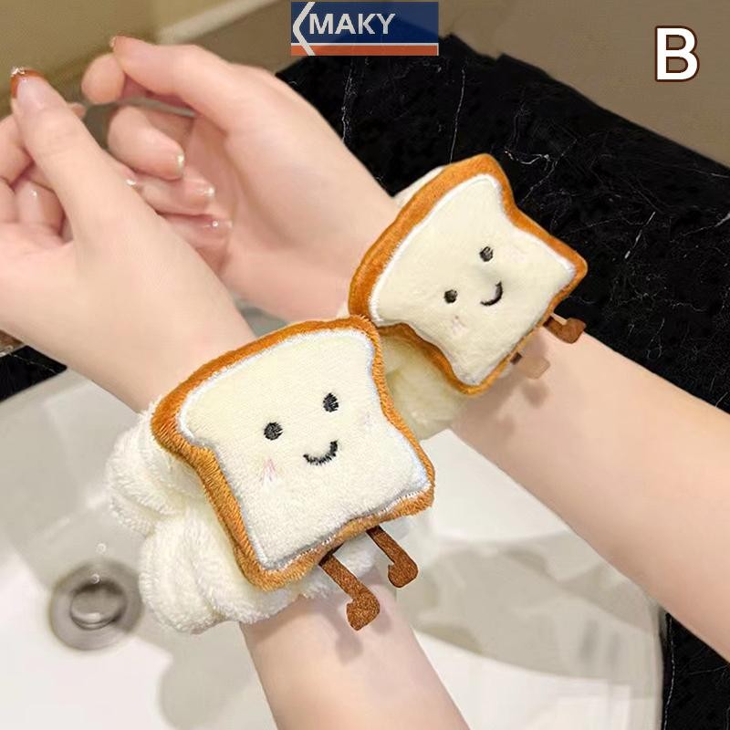 Onetimingcool Dễ Thương Cổ Tay Washband Microfiber Khăn Rửa Cổ Tay Dây Đeo Tay Rửa Mặt Thấm Hút Dây Đeo Tay Cổ Tay Chống Nước VN