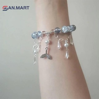 Bigdealssuper Mùa Hè Ngọt Ngào Lãng Mạn Pha Lê Hạt sel Vòng Tay Cho Bé Gái Handmade Thời Trang Tươi Cổ Tay Dây Chuyền Tình Bạn Trang Sức Quà Tặng Siêu