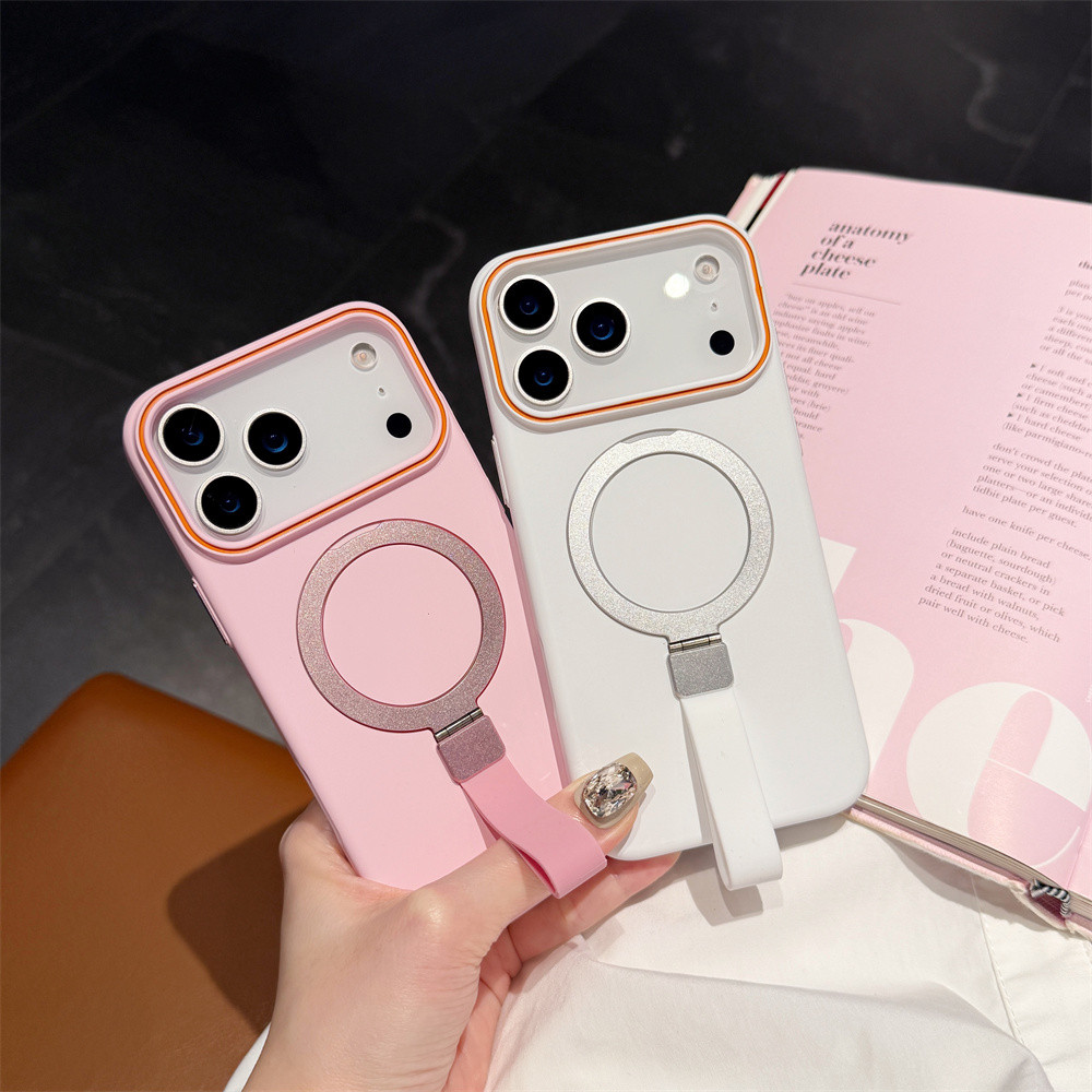 Ốp điện thoại cảm biến da từ tính chất lượng cao cho iPhone 17 Pro Max Air 16 12 13 14 15 pro max 15 16 plus Bảo vệ ống kính chống rơi Vỏ cứng bảo vệ điện thoại