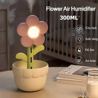 【BabyJoy】Máy tạo ẩm hoa USB để bàn Máy tạo độ ẩm Hoa Mini Không ồn,đèn ngủ xung quan,bà bầu và em bé