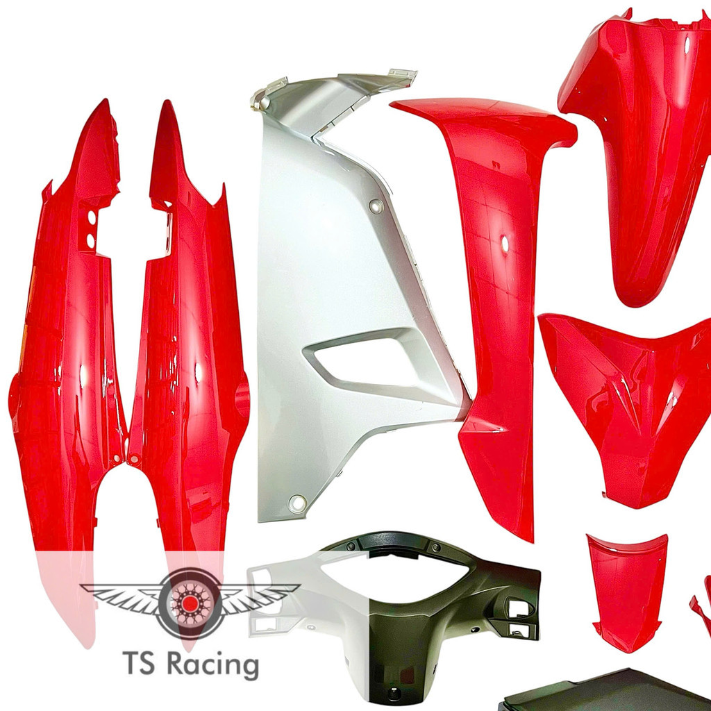 Dàn áo wave a 110 (2017-2025) đỏ tươi - tặng team 3 lớp