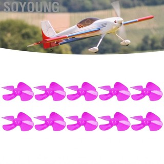 Soyoung FTVOGue 10pcs Propeller 4 Blades Vật liệu gió mạnh Trọng lượng nhẹ 40mm DIY Đồ chơi DIY SHIP Model RC Thuyền Vệ sinh Khoa học và Giáo dục Đồ chơi (Đỏ)