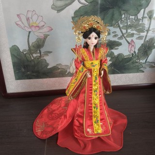 Búp bê hoàng hậu thổ cẩm cổ 30cm Guofeng Bar20251005