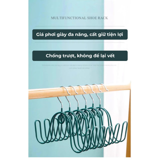 Giá Phơi Giày Inox Đa Năng Móc Đôi Chống Gió Treo Quần Áo Ban Công Tiện Lợi Bền Đẹp Không Gỉ Buna.