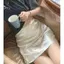 Đầm Satin Acetate Niche Tính khí Ôm hơn Váy chữ a cao