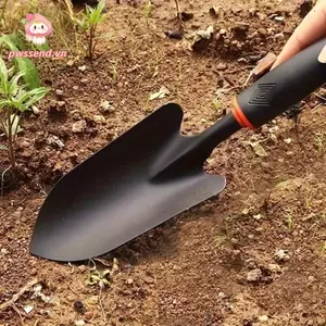 PWSEND Sân Vườn Trowel, Tay Cầm Màu Đen Thép Không Gỉ Đào Nhỏ Đất Xẻng, Di Động Trồng Hoa Trồng Rau Lưỡi Kim Loại Dụng Cụ Trồng Vườn