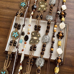 Dây thắt lưng bện phong cách dân tộc Bohemian Nữ 2026 Thắt lưng bướm cổ điển thời trang