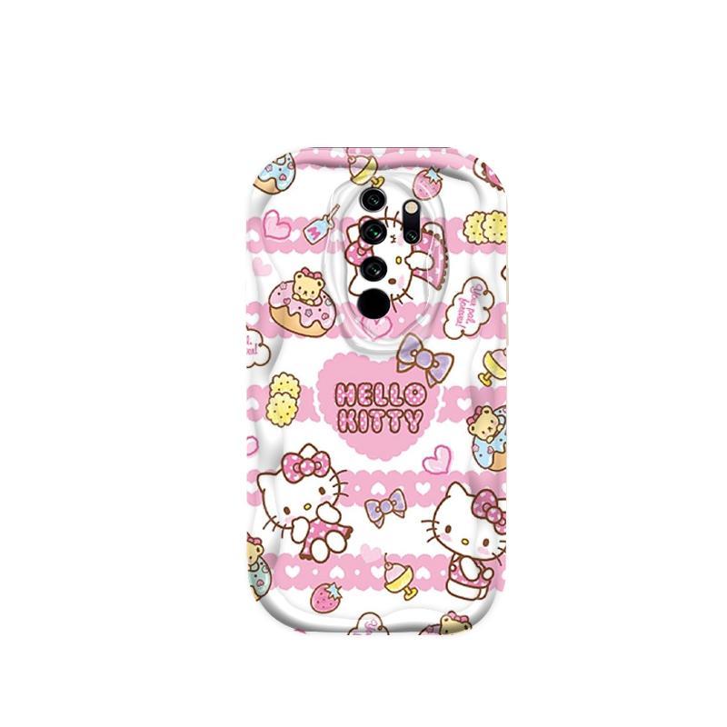 Ốp Silicon Hoạt Hình Cho Redmi 9 Note 8 Pro POCO M2 3D Nghệ Thuật Mềm Ốp lưng TPU Kitty Girl Sinh Viên Chống Sốc Ốp Lưng