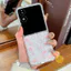 Phone Case For Xiaomi MIX Flip2 / MIX Flip TPU Transparent Chain Cat Heart Fold Translucent Aesthetic Korean Cute