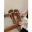 TT Dây Đeo Bằng Giày Sandal Mũi Mở Nữ 2026 Phong Cách Mới Mũi Vuông Dày Tính Khí Dép Dép Dép Tính Khí Da Thật Có Trượt Tuyết
