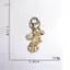 PNPIA- Túi đi biển sành điệu Charms Móc khóa Sao biển để trang trí xe hơi và thời trang ven biển