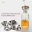 PNPIA- 12 Chiếc Chai Thủy Tinh Nhỏ 60ml Có Nắp Kín Khí Mẫu Trong Suốt Chai Boston / Lọ / Hộp Đựng Nước ép Gừng Bắn Dầu Nồi