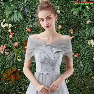 VVDZA Khăn choàng cô dâu nữ nơ thanh lịch Áo choàng đính đá