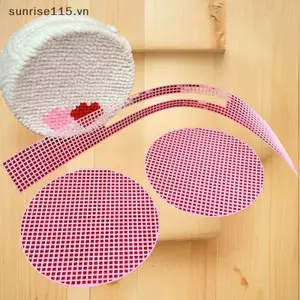 SRVN 1 Bộ Túi Xách Túi Đeo Vai Lưới Bao Túi Phụ Kiện Phụ Kiện Đan Lưới Nhựa Bộ DIY Túi Thủ Công Vật Liệu Đan.