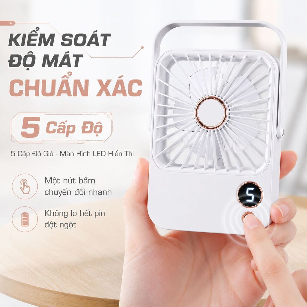 ⚡Ship Nhanh⚡Quạt mini sạc USB di động tiện lợi | Quạt cầm tay bàn gió mạnh gọn nhẹ | Quạt để bàn sạc pin nhỏ gọn dễ mang