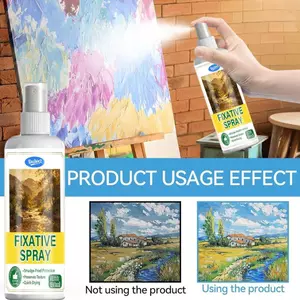 Xịt Cố Định Nghệ Thuật 120ml Sấy Nhanh Chống Sương Mù Thiết Lập Sơn Dầu Pastel Xịt Cố Định Cho Tranh Thủ Công Nghệ Thuật jiwvn