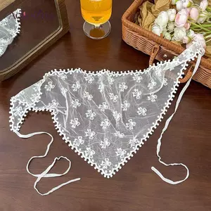 AqToCna Retro Ren In Khăn Tóc Bohemia Tam Giác Khăn Trùm Đầu Tóc Dành Cho Nữ Cô Gái Thời Trang Ngọt Kerchief AqToCna