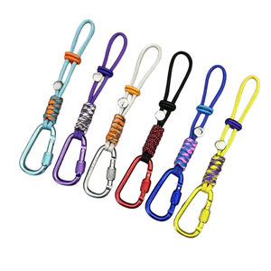Móc Carabiner hình chữ D bằng nhôm 21cm dành cho dây bện để gắn chai nước