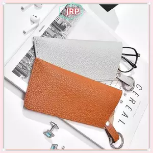 JRP Kính Mát Túi Da Pu Túi Kính Mắt Bảo Vệ Có Móc Khóa Kính Túi Bảo Quản Phong Cách Hàn Quốc Kẹp Kính JRP
