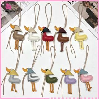 Móc khóa da giả Eshylala Du, trang trí móc khóa ô tô dễ thương [MỚI]