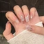 Màu Hồng Mắt Mèo Móng Tay Giả Với Kim Cương Giả Tự Nhiên Không Thể Phá Vỡ Móng Tay Đơn Giản Mặc Cho Móng Tay DIY Trang Trí