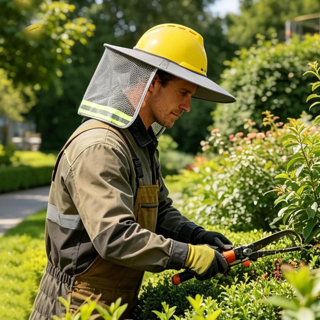 Tấm che nắng mũ cứng Full vành Bảo vệ tia cực tím Xây dựng thoáng khí Tấm che nắng cho công việc đường bộ mueadsyvn