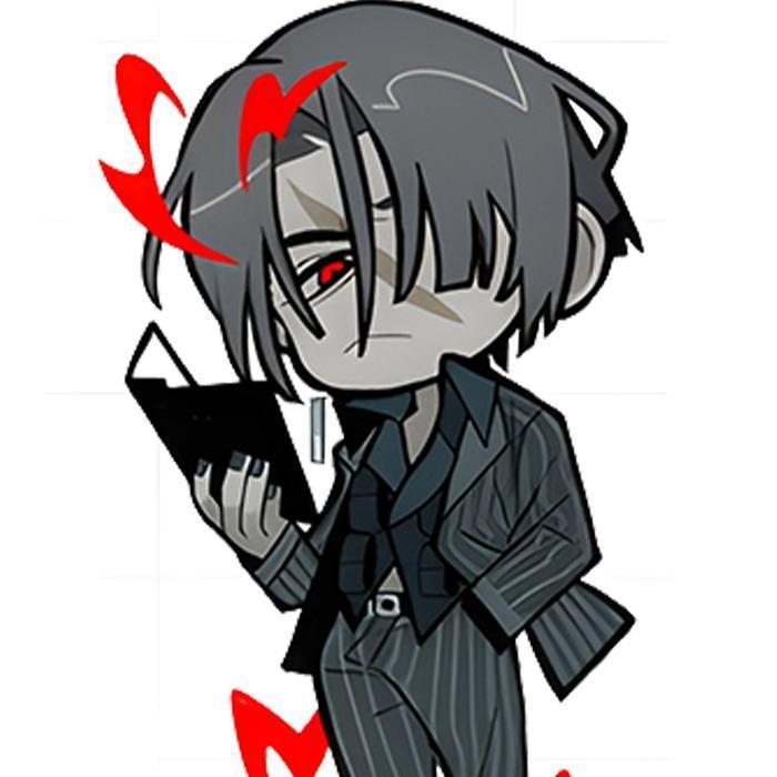 Limbus Company Chibi: High-Quality 5cm Acrylic Keychain - Double-Sided Print - YI SANG