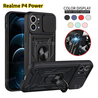 Vỏ Cho Realme P4 Power P4Lite 4G 5G 2026 Vỏ Bảo Vệ Ống Kính Máy Ảnh Trượt Cho ealmeP4Power P4Power P4 Lite P4X Vỏ Điện Thoại Giáp Chống Sốc Giá Đỡ Xe Từ Tính