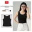 Áo thun nữ CARDINA cotton zip sát nách cổ tròn kiểu dáng basic 6ATS02