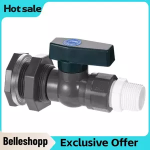 Belleshopp Bộ vòi Phefop Chất liệu nhựa ABS Không có đầu nối rò rỉ với thùng mưa cho bể cá cảnh Công viên nước tưới tiêu (DN20)