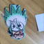 Dr.STONE Senku Ishigami Cảm Thấy Móc Khóa Anime Túi Charm Handmade Sang Trọng Mặt Dây Chuyền Ba Lô Phụ Kiện Quà Tặng