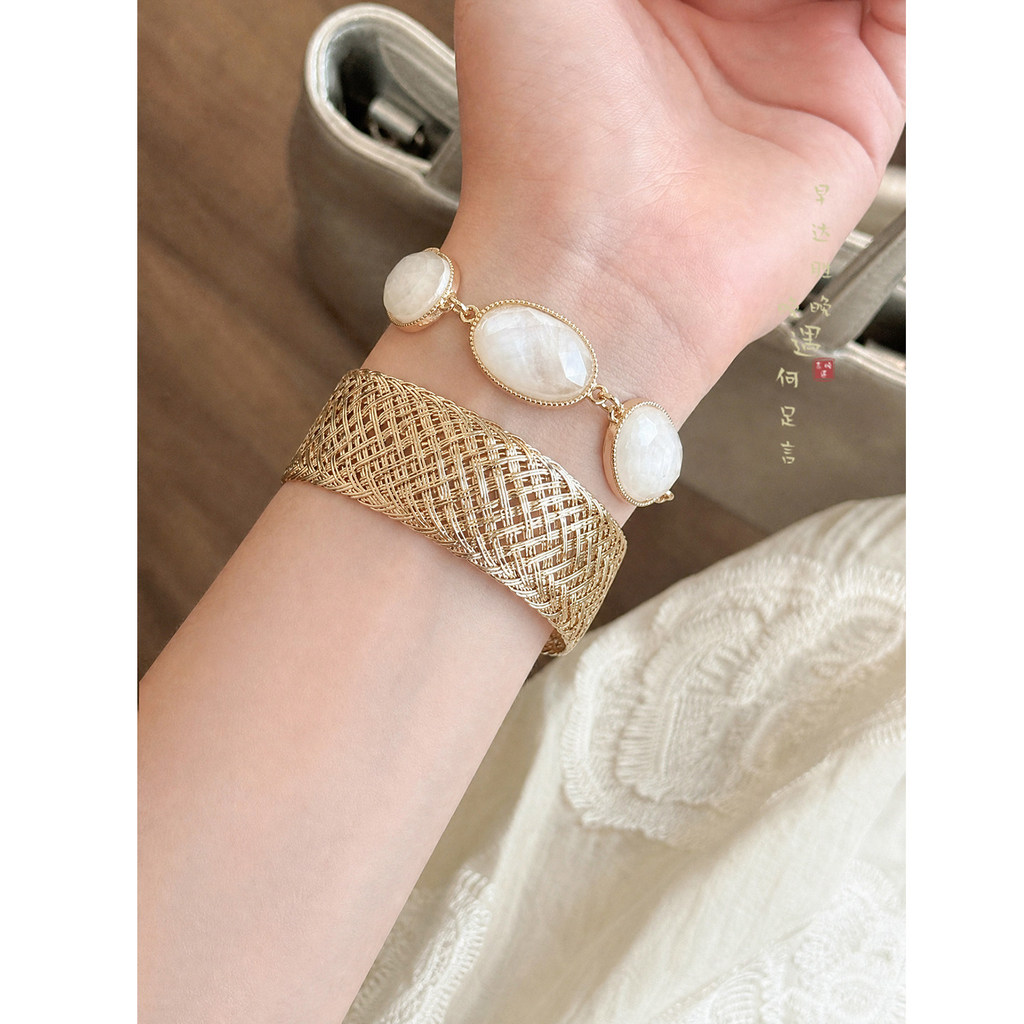 Vòng tay xếp chồng vàng Bohemian Thời trang mùa hè Phụ kiện phong cách kỳ nghỉ cổ điển dành cho nữ