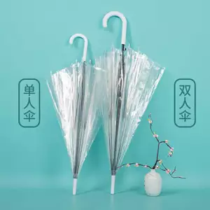 🔥deco chụp ảnh ô trong suốt dù che nắng che mưa Đơn Giản Trong Suốt Thẳng Thanh Hướng Dẫn Sử Dụng Tay Cầm Dài Ô Lớn Đôi Nam Nữ ins Gấp Trẻ Em Tay Cầm Dài Ô Trong Suốt