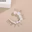 KANGN 5 Cặp / 10 Cặp / 12 Cặp Tai Stud 4mm 5mm 6mm 8mm 10mm 12mm Đám Cưới Đính Hôn Thời Trang Hình Tròn