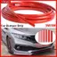 YRBWD 1 Cuộn Dây Trang Trí Màu Đỏ, / Nhãn Dán Ốp Lưng Ô Tô DIY 5M, Dày 6 / 8 / 10 / 12 / 15 / 20 / 22mm PVC Tự Dính Dải Ốp Lưng Ngăn Ngừa Trầy Xước Cơ Thể
