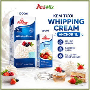 Kem Tươi Whipping Cream Anchor 1L Và 250Ml Béo Ngậy Cho Làm Bánh Và Pha Chế