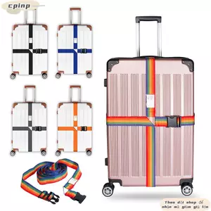 CPINCP Dây đeo khóa hành lý Cầu vồng có thể điều chỉnh Dây đeo chéo Phụ kiện vali du lịch