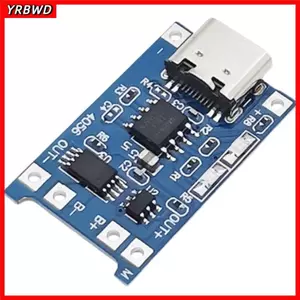 Mô-đun sạc YRBWD Type-C, Bộ 15 chức năng bảo vệ kép Bộ sạc pin lithium 18650, Mạch bảo vệ Bộ sạc pin lithium 5V 1A Sạc pin sạc