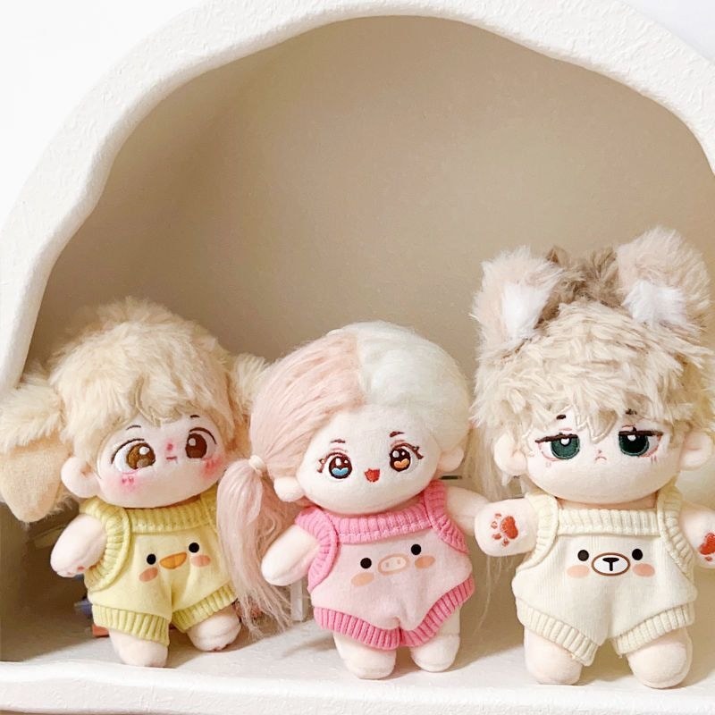 Quần Áo Bé 10cm Sling Dễ Thương Áo Bộ Cotton Búp Bê Sao Biển Búp Bê Trang Phục Sang Trọng Mặt Dây Chuyền