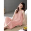 Bộ đồ ngủ không tay dành cho nữ có đệm ngực phù hợp với quần cropwear Loungewear cho gia đình Thư giãn và mặc ngoài trời thông thường