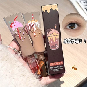 Phấn Mắt Dạng Lỏng Màu Trà Sữa Chất Kem Mịn Lì Không Lem Trôi Trang Điểm Mắt Tự Nhiên Dễ Tán