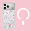 Ốp điện thoại cứng thỏ từ tính đầy màu sắc cho iPhone 17 Pro Max 16 Pro 15 14 Vỏ bảo vệ mờ mờ mờ