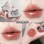 Son Dưỡng Bóng Dạng Hũ Hình Trái Tim Thiết Kế Móc Khóa Dễ Thương Màu Trong Suốt Cấp Ẩm Cho Môi Căng Mọng