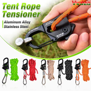 Bộ căng dây lều VVDZA, Bộ điều chỉnh dây tự khóa 2-10mm bằng thép không gỉ, Chất lượng cao Hợp kim nhôm chống trượt Dụng cụ ngoài trời