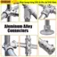 Chốt khung SUNKISSD, Đầu nối ống tròn có khóa cố định, Khuỷu tay 1\ 2 '' / 3\ 4 "Ống nối ống tròn bằng thép hợp kim nhôm