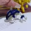 AqToCna Thời Trang Nhỏ Giọt Dầu Ngọc Trai Xanh Cá Heo Trâm Cài Pin Cho Nữ Quần Áo Áo Phụ Kiện Quà Tặng AqToCna