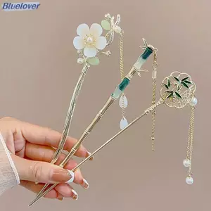 Bluelover Cổ Điển Trung Quốc Tóc Sti Chân Dành Cho Nữ Bướm Hoa Ngôi Sao Tươi Handmade Kẹp Tóc Quyến Rũ Trang Sức Phụ Kiện Tóc Đồ Trang Trí Mới